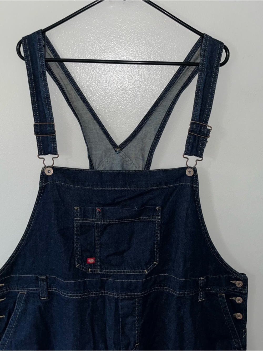 Dickies Women’s Plus Dark Denim Overalls with Pocket
